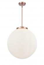 Innovations Lighting 221-3S-AC-G201-18-LED - Beacon - 3 Light - 18 inch - Antique Copper - Cord hung - Pendant