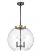 Innovations Lighting 221-3S-BAB-G124-16 - Athens - 3 Light - 16 inch - Black Antique Brass - Stem hung - Pendant