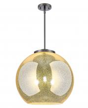 Innovations Lighting 221-3S-BK-G128-18 - Athens - 3 Light - 18 inch - Matte Black - Stem hung - Pendant