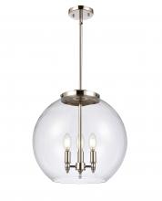 Innovations Lighting 221-3S-PN-G122-16 - Athens - 3 Light - 16 inch - Polished Nickel - Stem hung - Pendant