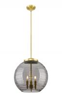 Innovations Lighting 221-3S-SG-G1213-16SM - Athens Deco Swirl - 3 Light - 16 inch - Satin Gold - Cord hung - Pendant