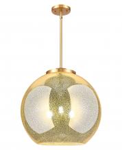 Innovations Lighting 221-3S-SG-G128-18 - Athens - 3 Light - 18 inch - Satin Gold - Stem hung - Pendant