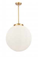 Innovations Lighting 221-3S-SG-G201-18-LED - Beacon - 3 Light - 18 inch - Satin Gold - Cord hung - Pendant