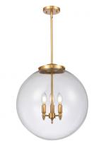 Innovations Lighting 221-3S-SG-G202-18 - Beacon - 3 Light - 18 inch - Satin Gold - Cord hung - Pendant