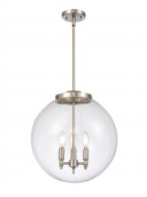 Innovations Lighting 221-3S-SN-G202-16 - Beacon - 3 Light - 16 inch - Brushed Satin Nickel - Stem hung - Pendant