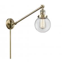 Innovations Lighting 237-AB-G202-6-LED - Beacon - 1 Light - 6 inch - Antique Brass - Swing Arm