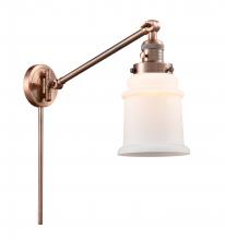 Innovations Lighting 237-AC-G181-LED - Canton - 1 Light - 8 inch - Antique Copper -Adjustable Swing Arm