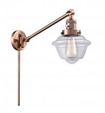 Innovations Lighting 237-AC-G532 - Oxford - 1 Light - 8 inch - Antique Copper -Adjustable Swing Arm