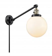 Innovations Lighting 237-BAB-G201-8 - Beacon - 1 Light - 8 inch - Black Antique Brass -Adjustable Swing Arm