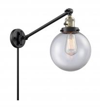 Innovations Lighting 237-BAB-G202-8 - Beacon - 1 Light - 8 inch - Black Antique Brass -Adjustable Swing Arm