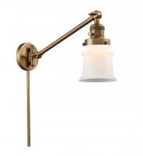 Innovations Lighting 237-BB-G181S - Canton - 1 Light - 8 inch - Brushed Brass -Adjustable Swing Arm