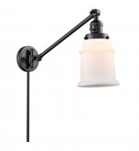 Innovations Lighting 237-BK-G181-LED - Canton - 1 Light - 8 inch - Matte Black -Adjustable Swing Arm