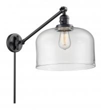 Innovations Lighting 237-BK-G72-L - Bell - 1 Light - 12 inch - Matte Black - Swing Arm