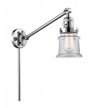 Innovations Lighting 237-PC-G182S - Canton - 1 Light - 8 inch - Polished Chrome -Adjustable Swing Arm