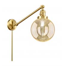 Innovations Lighting 237-SG-G208-8 - Beacon - 1 Light - 8 inch - Satin Gold -Adjustable Swing Arm
