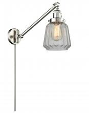 Innovations Lighting 237-SN-G142 - Chatham - 1 Light - 8 inch - Brushed Satin Nickel - Swing Arm