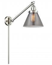 Innovations Lighting 237-SN-G43 - Cone - 1 Light - 8 inch - Brushed Satin Nickel -Adjustable Swing Arm