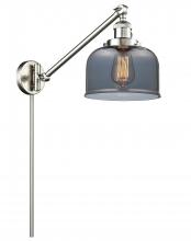 Innovations Lighting 237-SN-G73 - Bell - 1 Light - 8 inch - Brushed Satin Nickel -Adjustable Swing Arm