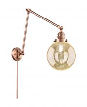 Innovations Lighting 238-AC-G208-8 - Beacon - 1 Light - 8 inch - Antique Copper -Adjustable Swing Arm