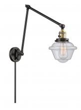 Innovations Lighting 238-BAB-G534 - Oxford - 1 Light - 8 inch - Black Antique Brass -Adjustable Swing Arm