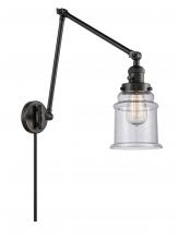 Innovations Lighting 238-BK-G184 - Canton - 1 Light - 6 inch - Matte Black - Swing Arm