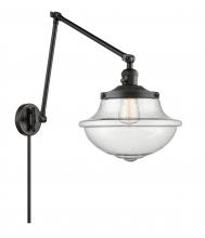 Innovations Lighting 238-BK-G544 - Oxford - 1 Light - 12 inch - Matte Black -Adjustable Swing Arm