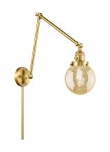 Innovations Lighting 238-SG-G208-6 - Beacon - 1 Light - 6 inch - Satin Gold -Adjustable Swing Arm
