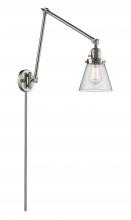 Innovations Lighting 238-SN-G64 - Cone - 1 Light - 8 inch - Brushed Satin Nickel -Adjustable Swing Arm