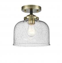 Innovations Lighting 284-1C-BAB-G74 - Bell - 1 Light - 8 inch - Black Antique Brass - Semi-Flush Mount