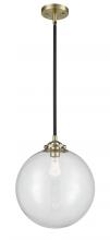 Innovations Lighting 284-1S-BAB-G202-12 - Beacon - 1 Light - 12 inch - Black Antique Brass - Stem hung - Mini Pendant