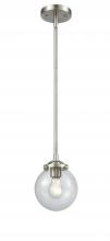 Innovations Lighting 284-1S-SN-G202-6 - Beacon - 1 Light - 6 inch - Brushed Satin Nickel - Stem hung - Mini Pendant