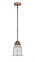 Innovations Lighting 288-1S-AC-G182 - Canton - 1 Light - 6 inch - Antique Copper - Stem hung - Mini Pendant