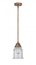 Innovations Lighting 288-1S-AC-G184 - Canton - 1 Light - 6 inch - Antique Copper - Stem hung - Mini Pendant