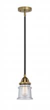Innovations Lighting 288-1S-BAB-G184S - Canton - 1 Light - 5 inch - Black Antique Brass - Stem hung - Mini Pendant