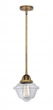 Innovations Lighting 288-1S-BB-G532 - Oxford - 1 Light - 8 inch - Brushed Brass - Stem hung - Mini Pendant
