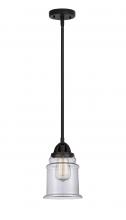 Innovations Lighting 288-1S-BK-G182 - Canton - 1 Light - 6 inch - Matte Black - Stem hung - Mini Pendant