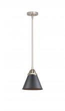 Innovations Lighting 288-1S-SN-M13-BK - Appalachian - 1 Light - 8 inch - Brushed Satin Nickel - Stem hung - Mini Pendant