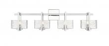 Innovations Lighting 312-4W-PC-CL - Striate - 4 Light - 33 inch - Polished Chrome - Bath Vanity Light