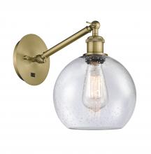 Innovations Lighting 317-1W-AB-G124-8 - Athens - 1 Light - 8 inch - Antique Brass - Adjustable Sconce