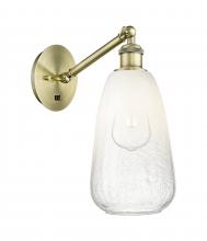 Innovations Lighting 317-1W-AB-G480-6OP - Brookhaven Almond - 1 Light - 6 inch - Antique Brass - Sconce