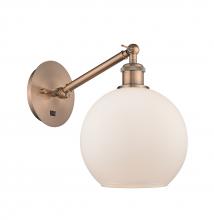 Innovations Lighting 317-1W-AC-G121-8 - Athens - 1 Light - 8 inch - Antique Copper - Adjustable Sconce