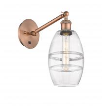 Innovations Lighting 317-1W-AC-G557-6CL - Vaz - 1 Light - 6 inch - Antique Copper - Sconce