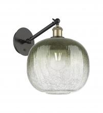 Innovations Lighting 317-1W-BAB-G481-10SL - Brookhaven Sphere - 1 Light - 11 inch - Black Antique Brass - Sconce