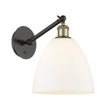 Innovations Lighting 317-1W-BAB-GBD-91 - Bristol - 1 Light - 9 inch - Black Antique Brass - Sconce
