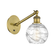 Innovations Lighting 317-1W-BB-G1213-6CL - Athens Deco Swirl - 1 Light - 6 inch - Brushed Brass - Sconce