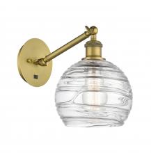 Innovations Lighting 317-1W-BB-G1213-8 - Athens Deco Swirl - 1 Light - 8 inch - Brushed Brass - Sconce