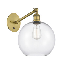 Innovations Lighting 317-1W-BB-G122-10 - Athens - 1 Light - 10 inch - Brushed Brass - Adjustable - Sconce