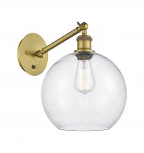 Innovations Lighting 317-1W-BB-G124-10 - Athens - 1 Light - 10 inch - Brushed Brass - Adjustable - Sconce