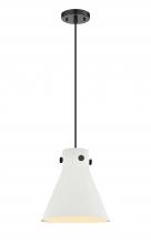 Innovations Lighting 410-1PM-BK-M411-10W - Newton Cone - 1 Light - 10 inch - Matte Black - Cord hung - Pendant