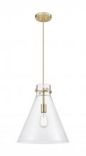 Innovations Lighting 410-1PM-CB-G411-14CL - Newton Cone - 1 Light - 14 inch - Champagne Bronze - Cord hung - Pendant